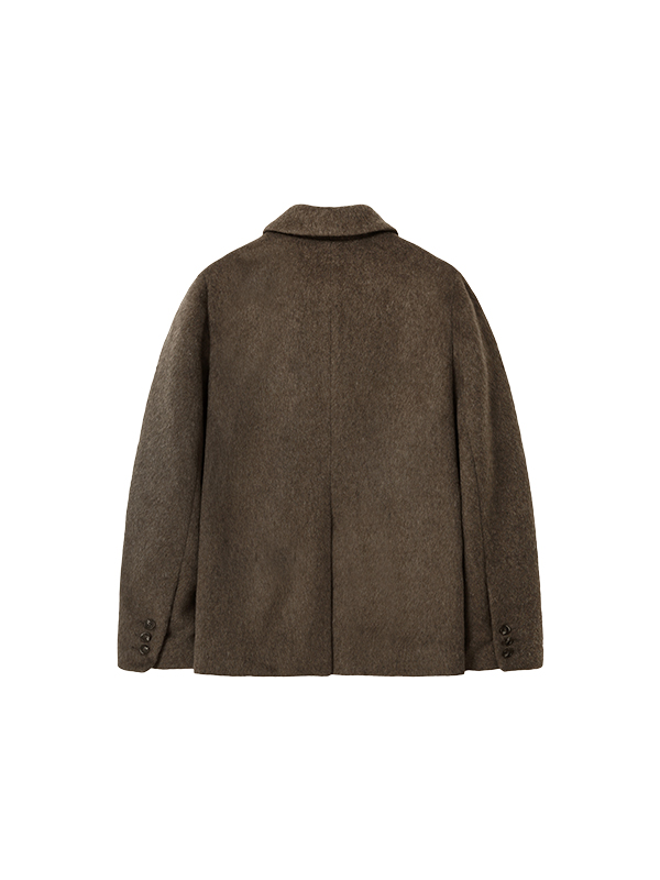 クラシックシングルウールジャケット（ブラウン） | Margarin Fingers | HANA(ハナ) #9