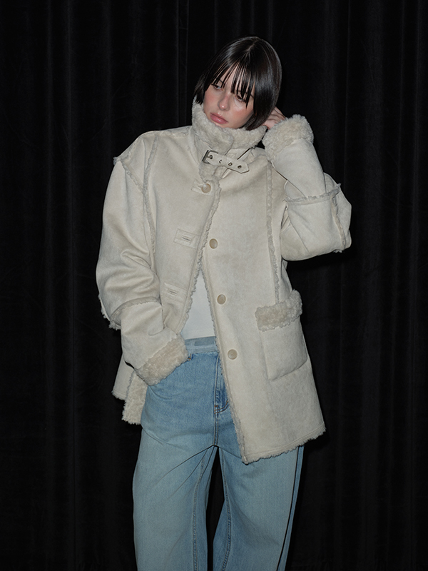 バックルスエードムスタン（ライトグレー） | Margarin Fingers | HANA(ハナ) #2