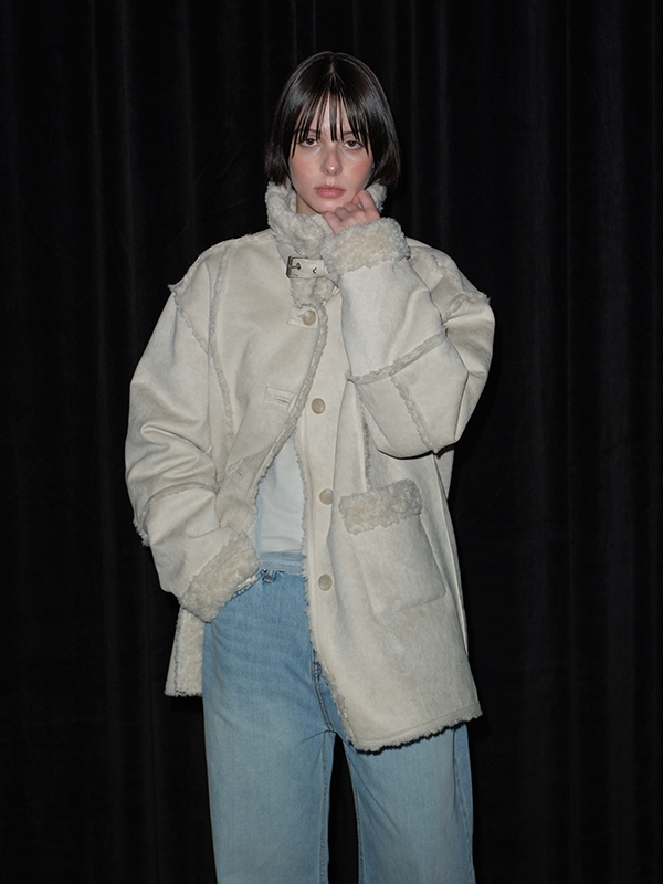 バックルスエードムスタン（ライトグレー） | Margarin Fingers | HANA(ハナ) #3