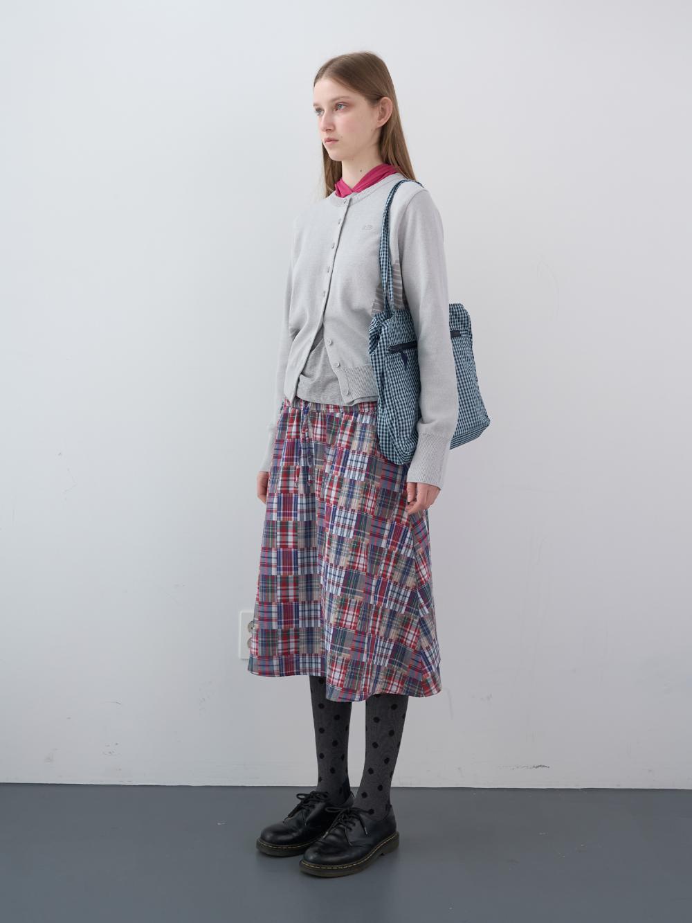 ストライプパネルカーディガン（ライトグレー） | ENZO BLUES | HANA(ハナ) #11