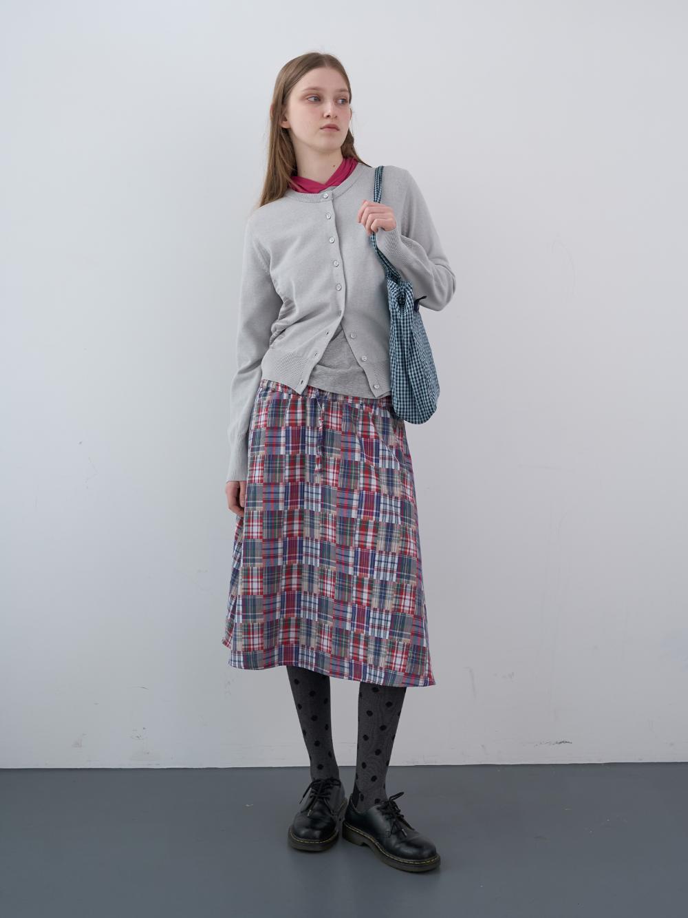 ストライプパネルカーディガン（ライトグレー） | ENZO BLUES | HANA(ハナ) #13