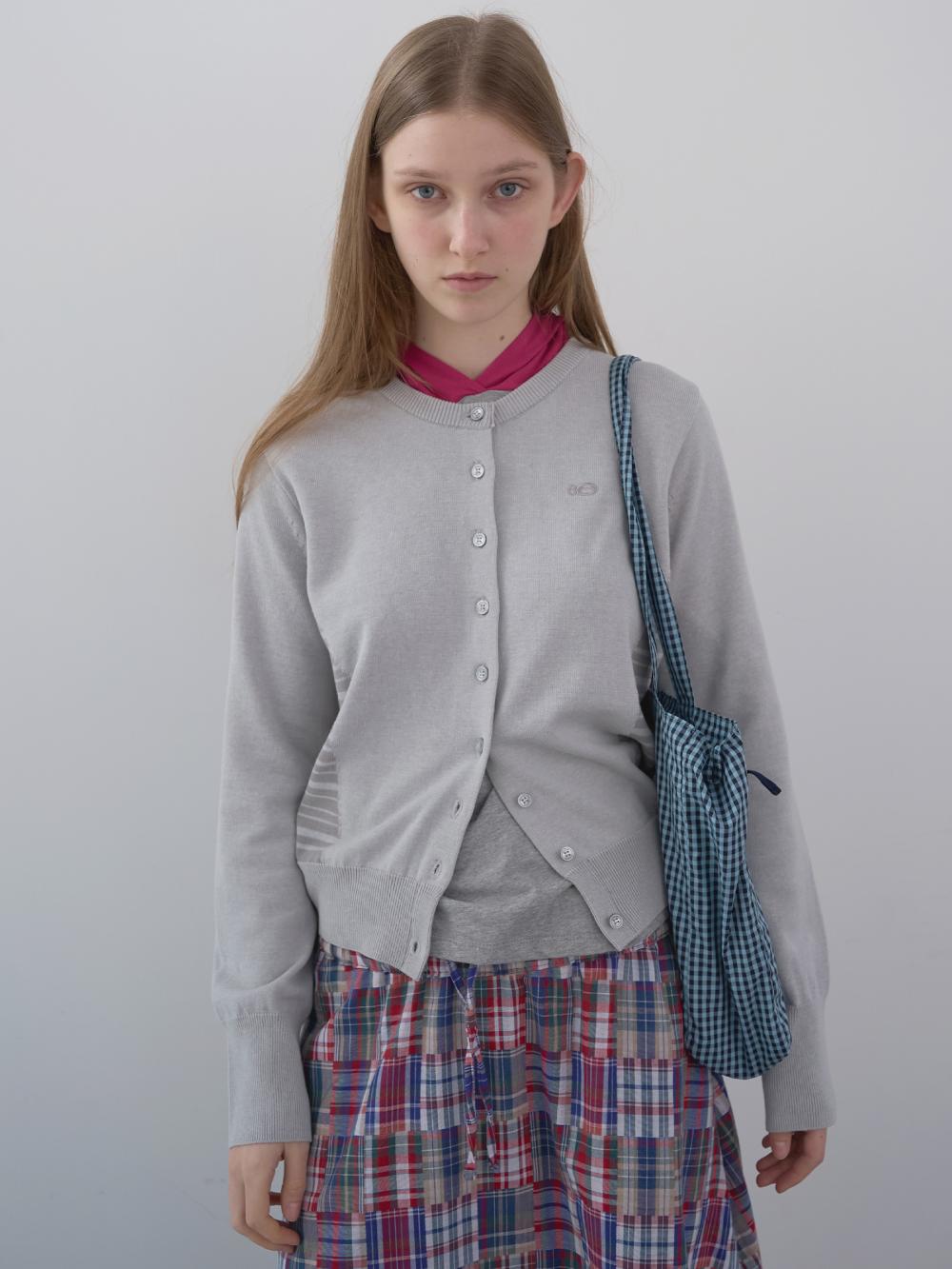 ストライプパネルカーディガン（ライトグレー） | ENZO BLUES | HANA(ハナ) #15