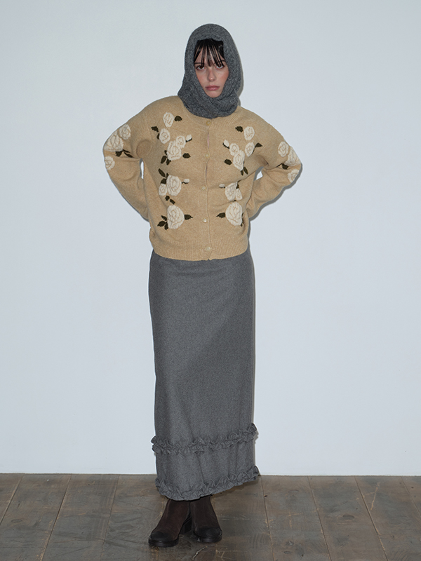 ローズジャカードカーディガン（ベージュ） | Margarin Fingers | HANA(ハナ) #2