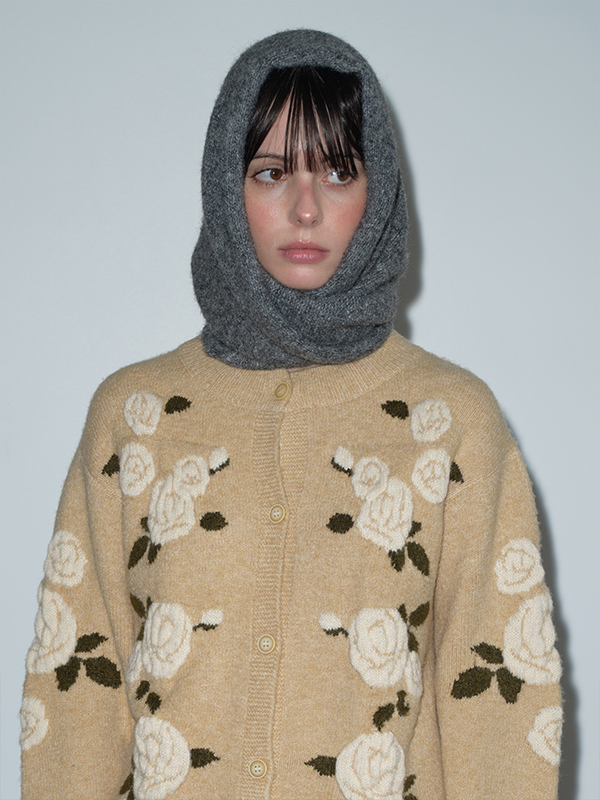 ローズジャカードカーディガン（ベージュ） | Margarin Fingers | HANA(ハナ) #3