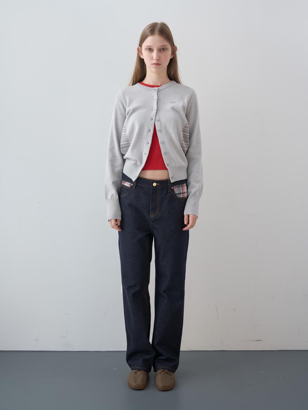 ストライプパネルカーディガン（ライトグレー） | ENZO BLUES | HANA(ハナ) #2