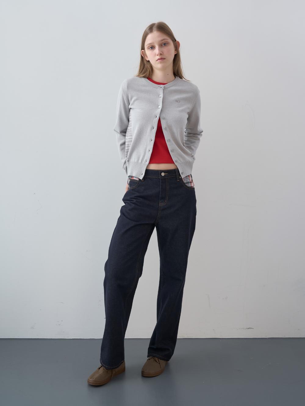 ストライプパネルカーディガン（ライトグレー） | ENZO BLUES | HANA(ハナ) #5