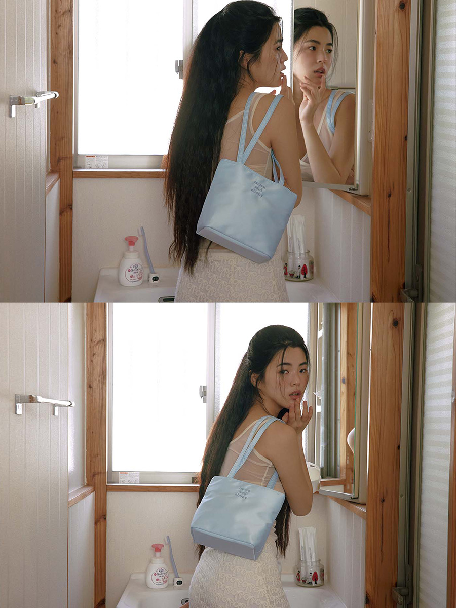 ヘイズバッグ _ ライトブルー | mucu and ebony | HANA(ハナ) #5