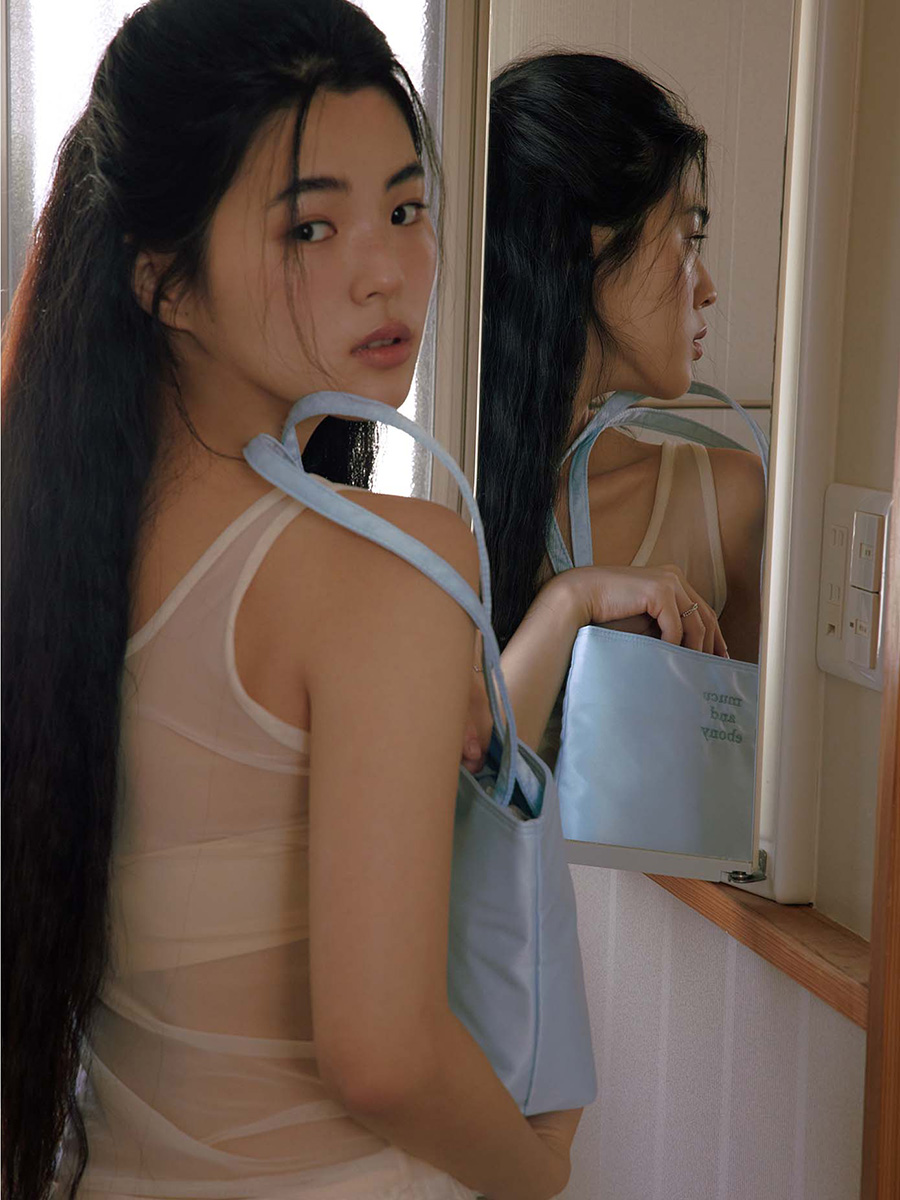 ヘイズバッグ _ ライトブルー | mucu and ebony | HANA(ハナ) #7