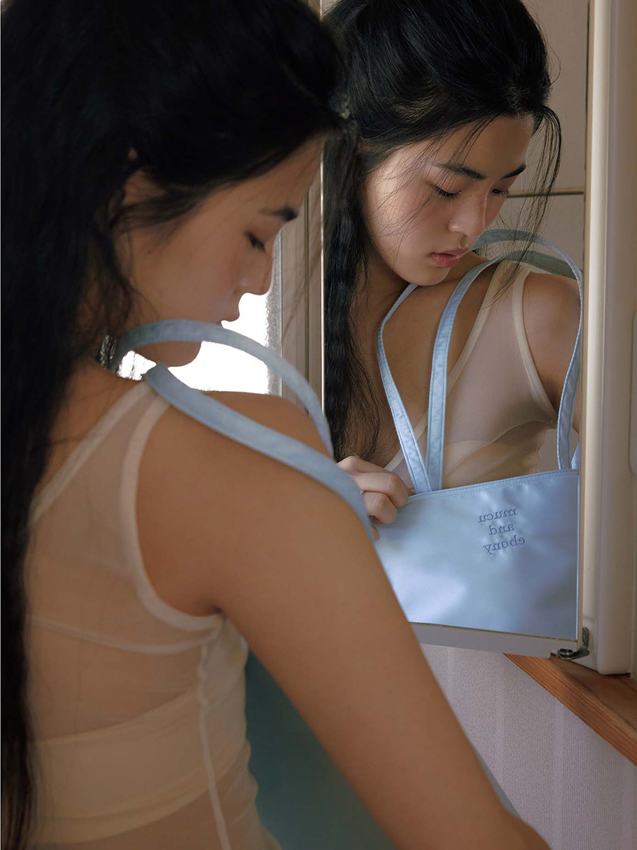 ヘイズバッグ _ ライトブルー | mucu and ebony | HANA(ハナ) #8