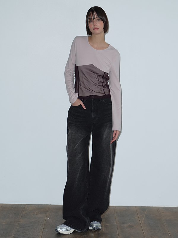 メッシュレイヤードTシャツ（パープル） | Margarin Fingers | HANA(ハナ) #3