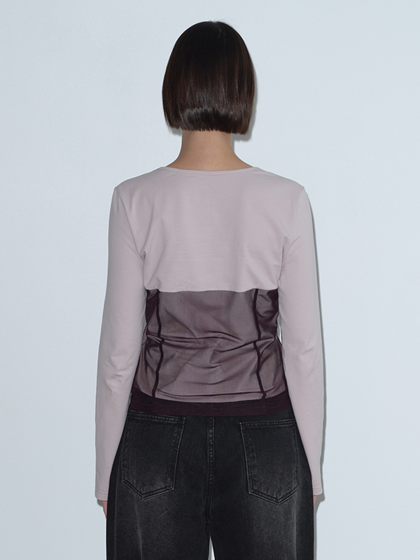 メッシュレイヤードTシャツ（パープル） | Margarin Fingers | HANA(ハナ) #8