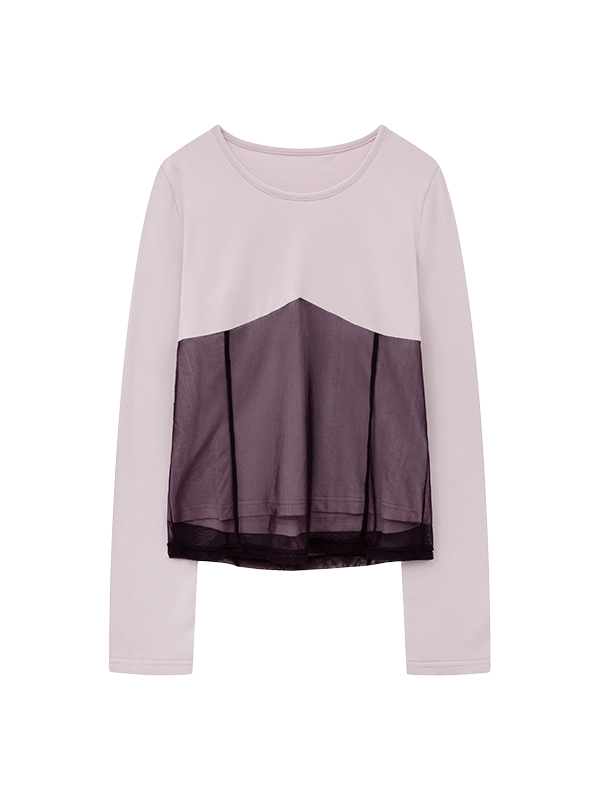 メッシュレイヤードTシャツ（パープル） | Margarin Fingers | HANA(ハナ) #9