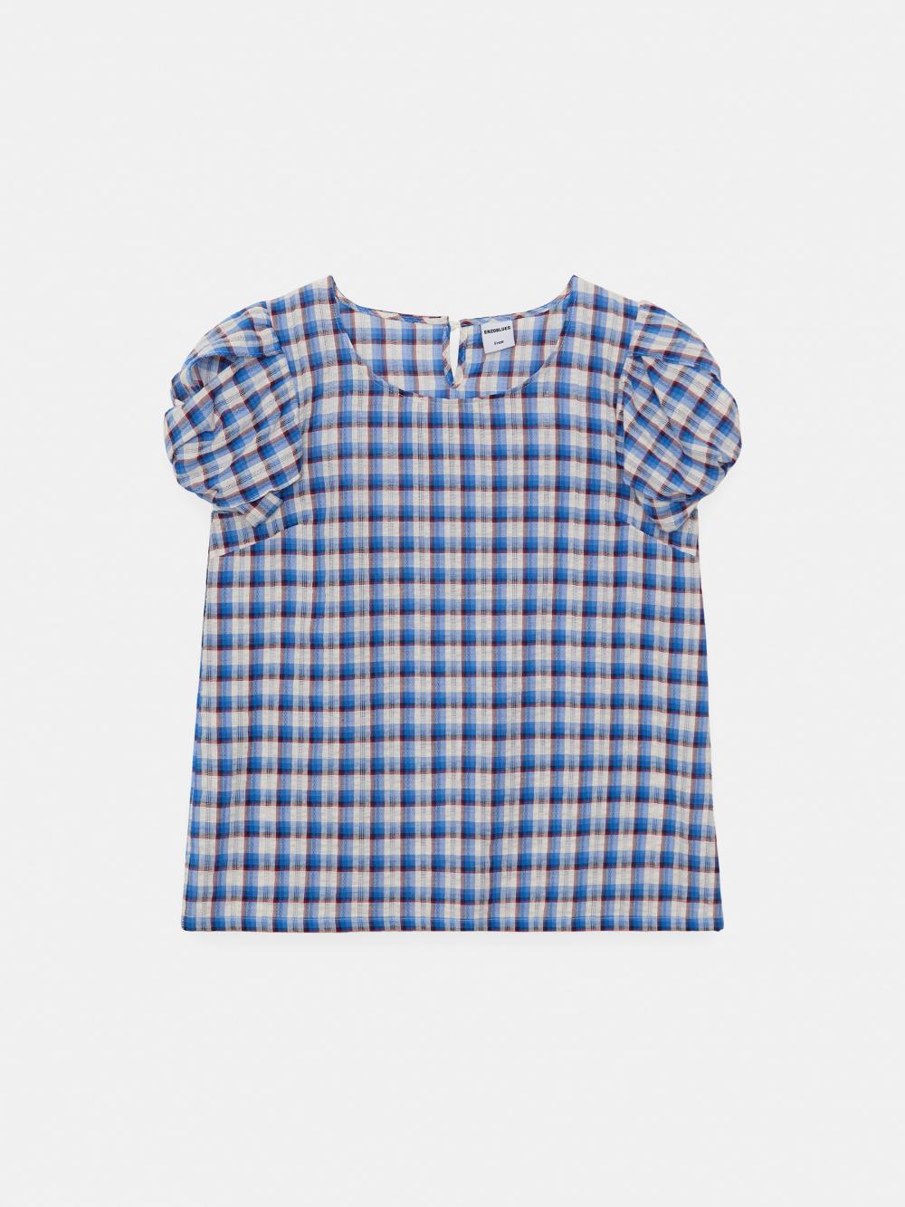 ツイストスリーブトップス（ブルー） | ENZO BLUES | HANA(ハナ) #15