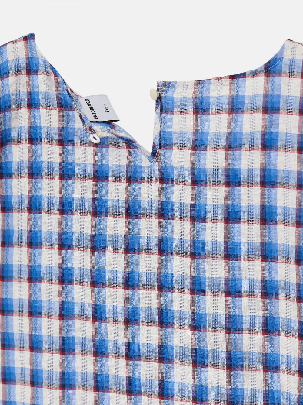 ツイストスリーブトップス（ブルー） | ENZO BLUES | HANA(ハナ) #20