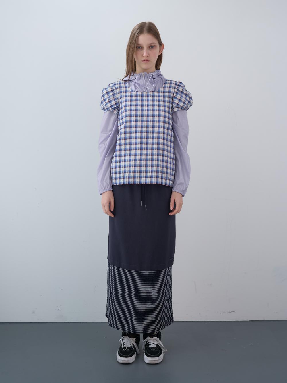 ツイストスリーブトップス（ブルー） | ENZO BLUES | HANA(ハナ) #12