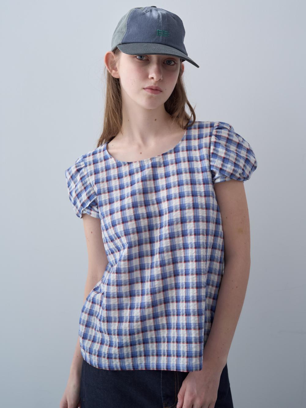 ツイストスリーブトップス（ブルー） | ENZO BLUES | HANA(ハナ) #2