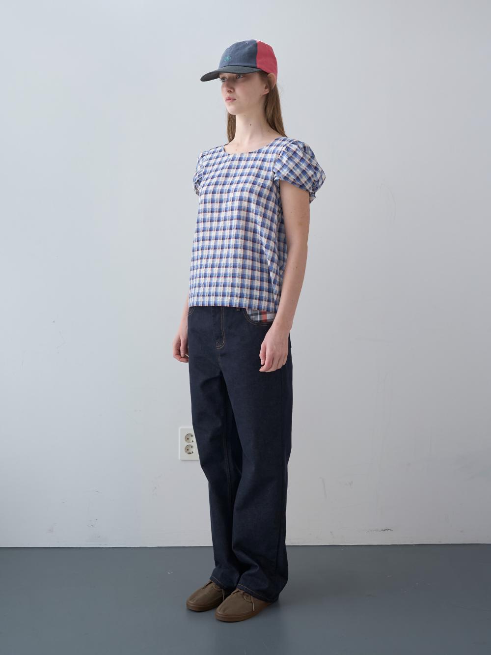 ツイストスリーブトップス（ブルー） | ENZO BLUES | HANA(ハナ) #6