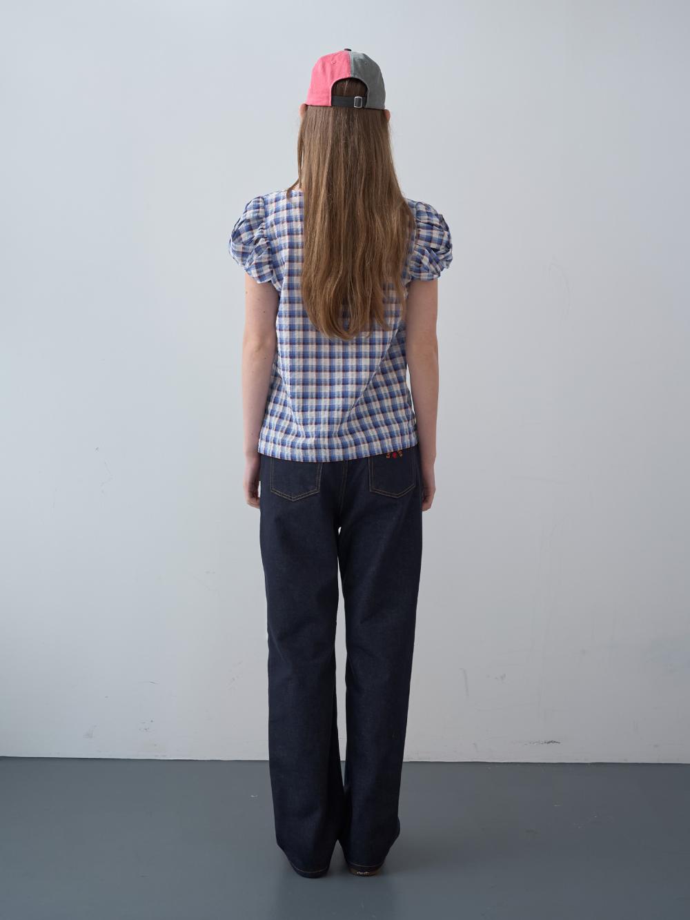 ツイストスリーブトップス（ブルー） | ENZO BLUES | HANA(ハナ) #7