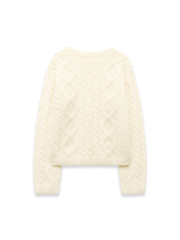 アーガイルポンポンニット（アイボリー） | Margarin Fingers | HANA(ハナ) #10