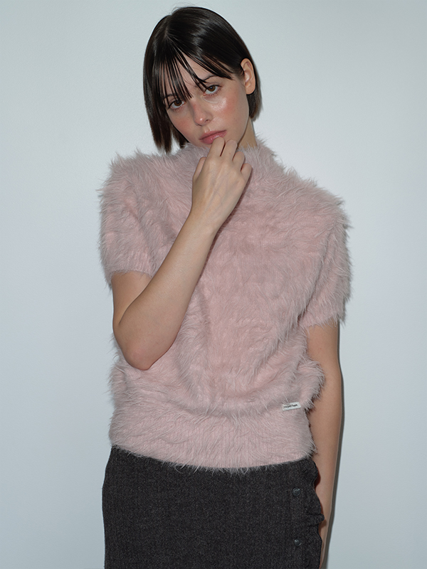 ヘアリーハイネックニット（ピンク） | Margarin Fingers | HANA(ハナ) #2