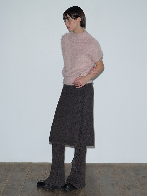 ヘアリーハイネックニット（ピンク） | Margarin Fingers | HANA(ハナ) #6