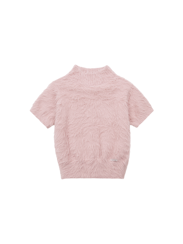 ヘアリーハイネックニット（ピンク） | Margarin Fingers | HANA(ハナ) #9