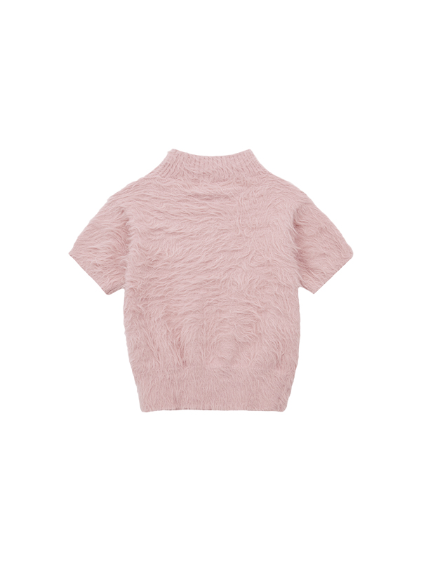 ヘアリーハイネックニット（ピンク） | Margarin Fingers | HANA(ハナ) #10