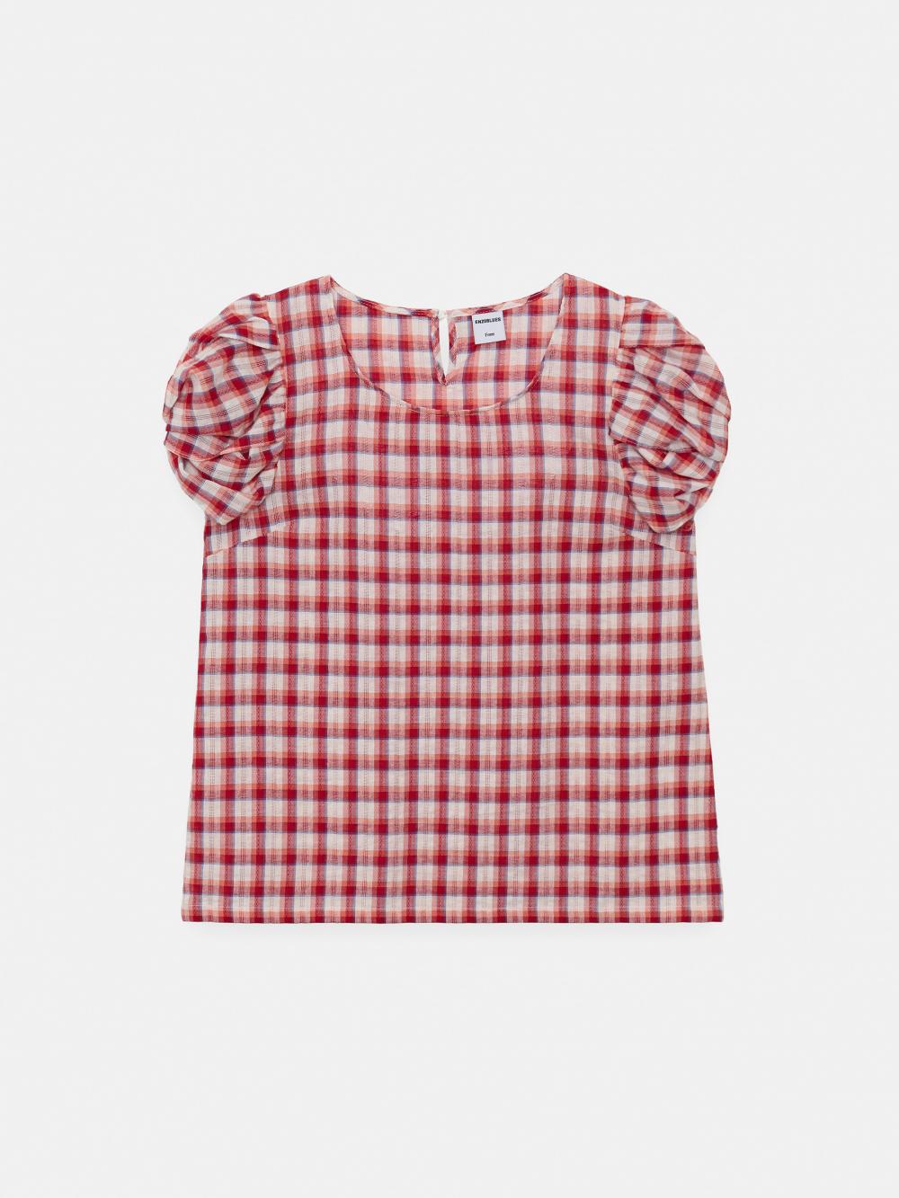 ツイストスリーブトップス（レッド） | ENZO BLUES | HANA(ハナ) #15