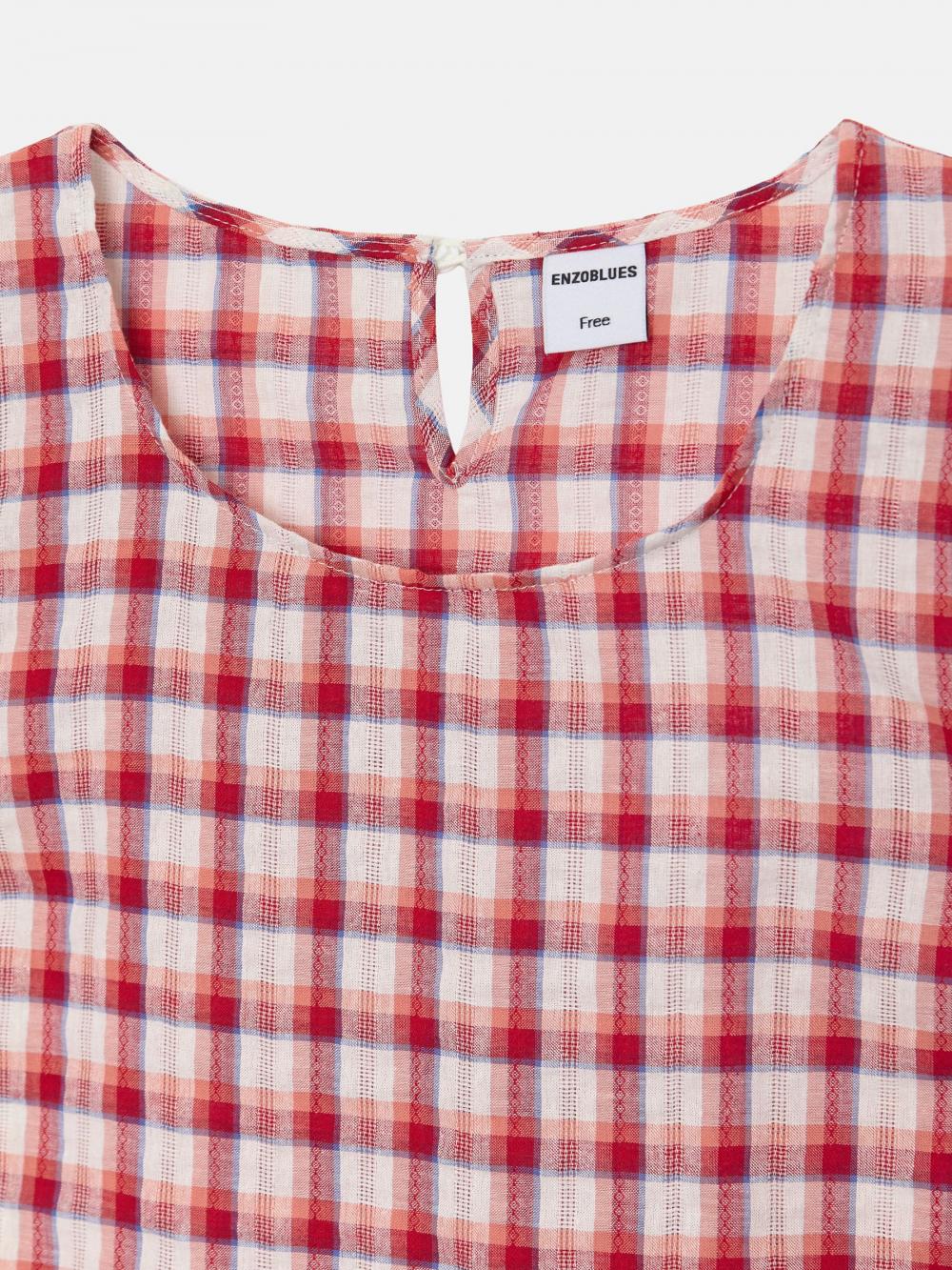 ツイストスリーブトップス（レッド） | ENZO BLUES | HANA(ハナ) #17