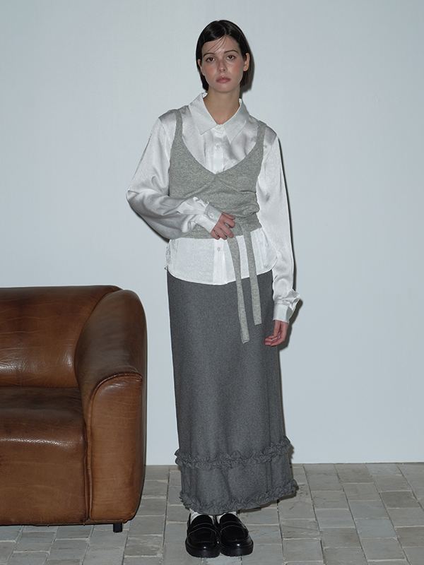 ジャカードパネルブラウス（ホワイト） | Margarin Fingers | HANA(ハナ) #4