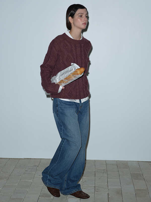 ジャカードパネルブラウス（ホワイト） | Margarin Fingers | HANA(ハナ) #6