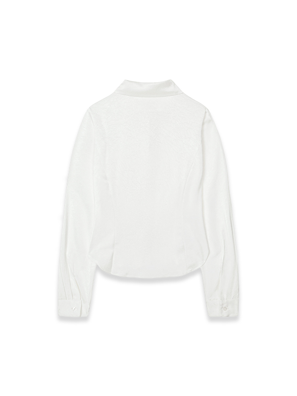 ジャカードパネルブラウス（ホワイト） | Margarin Fingers | HANA(ハナ) #10