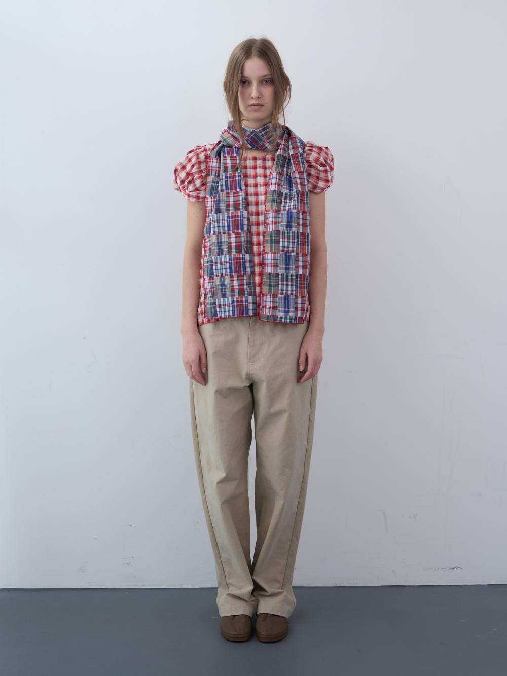 ツイストスリーブトップス（レッド） | ENZO BLUES | HANA(ハナ) #10