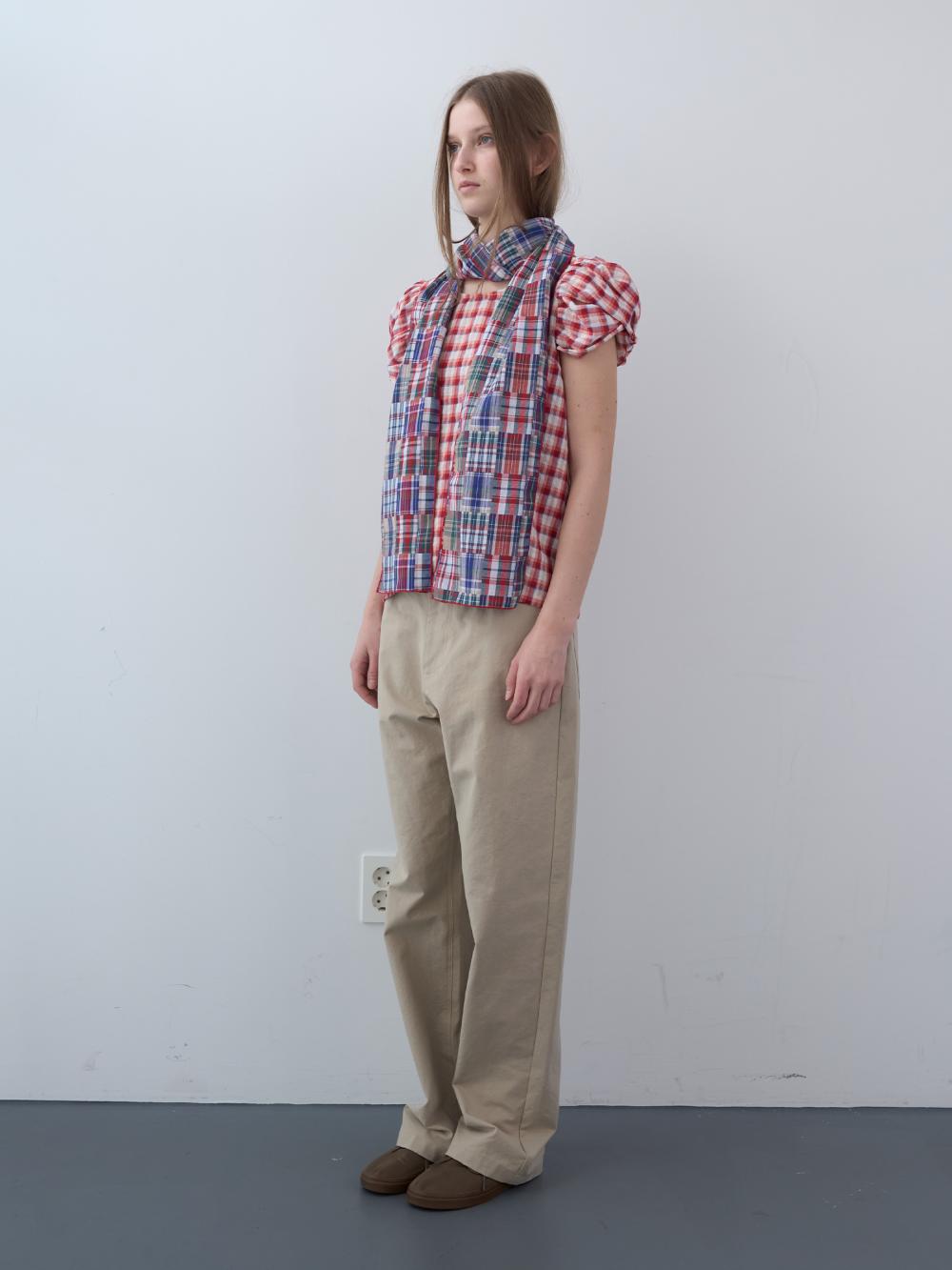 ツイストスリーブトップス（レッド） | ENZO BLUES | HANA(ハナ) #11