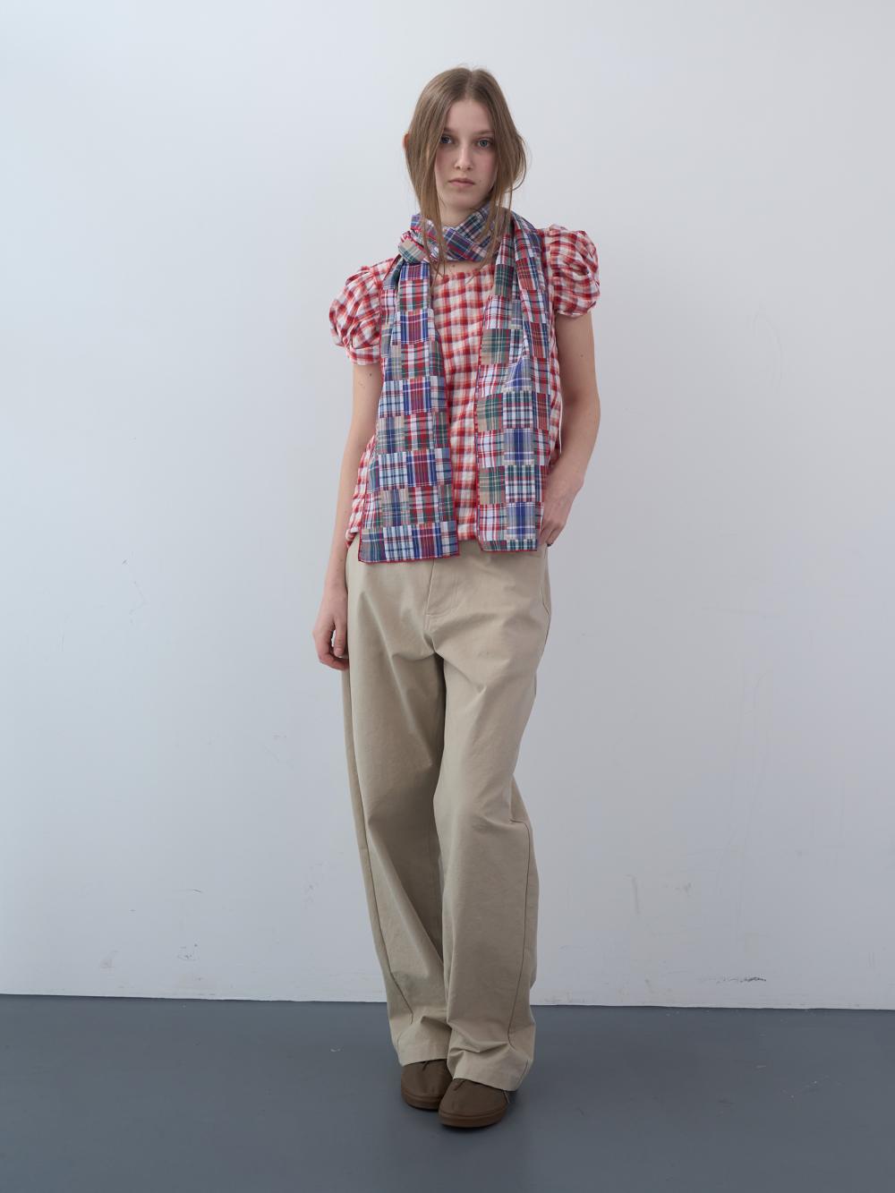 ツイストスリーブトップス（レッド） | ENZO BLUES | HANA(ハナ) #13