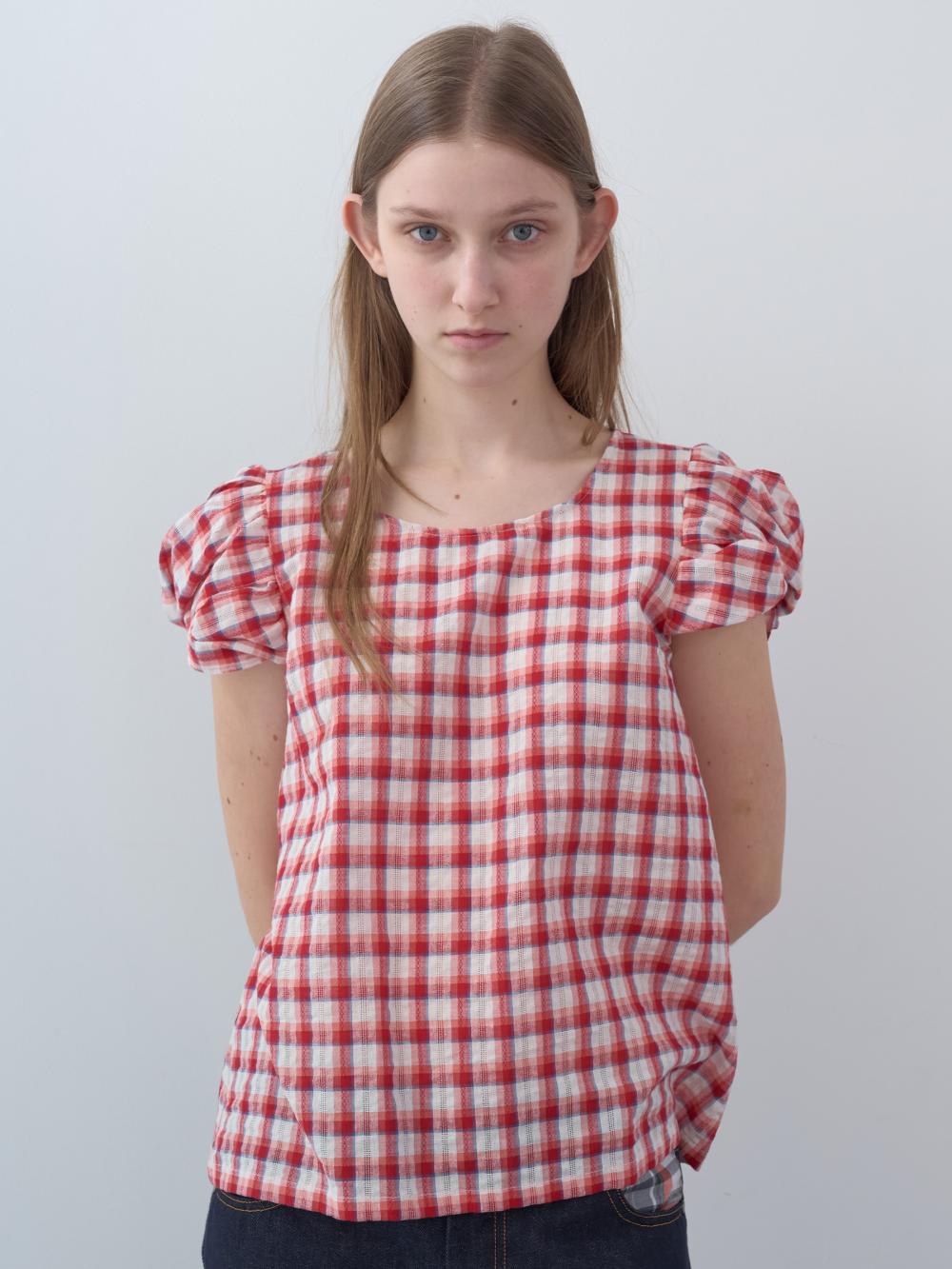 ツイストスリーブトップス（レッド） | ENZO BLUES | HANA(ハナ) #2