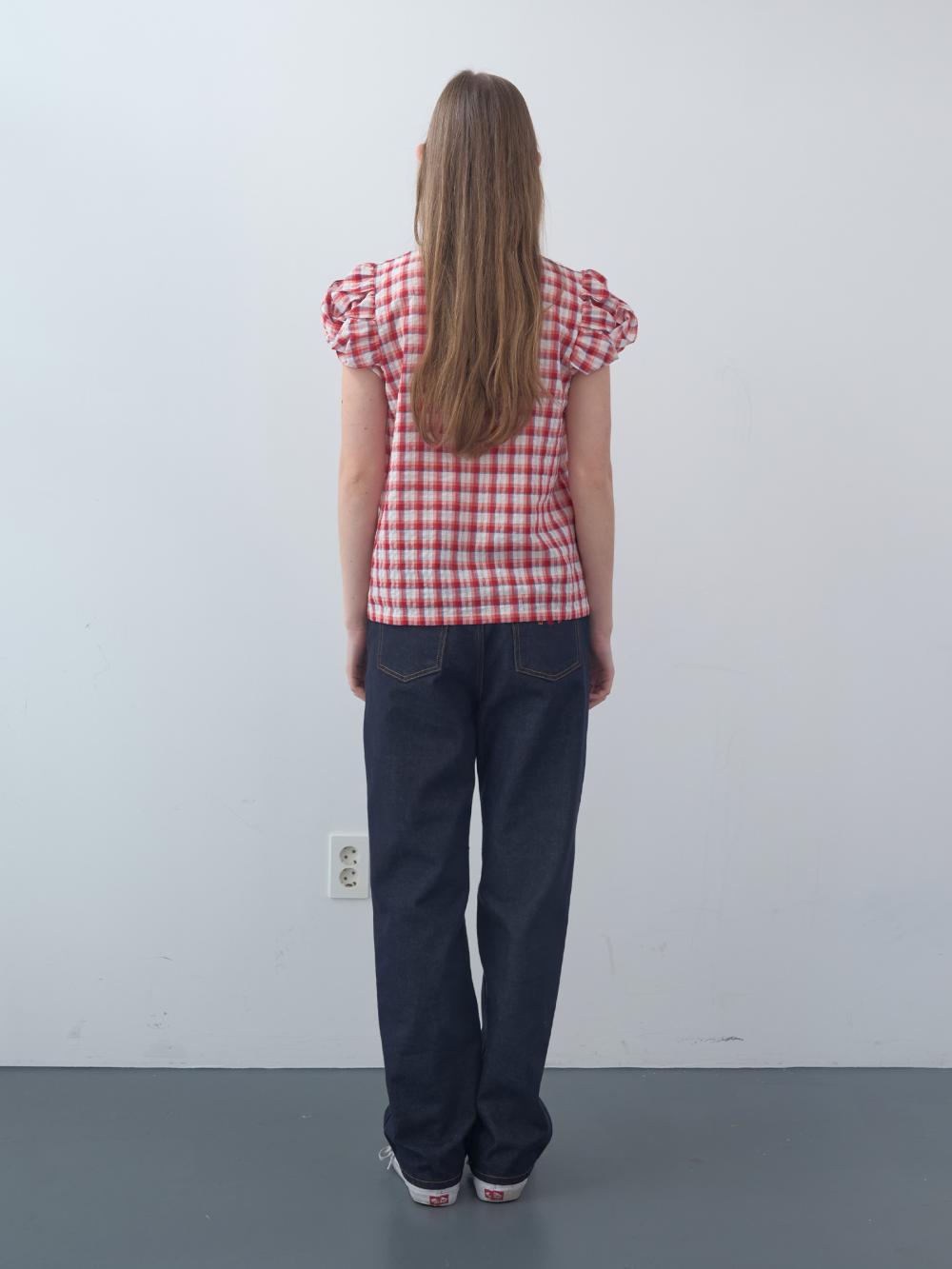 ツイストスリーブトップス（レッド） | ENZO BLUES | HANA(ハナ) #8