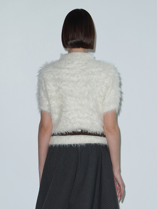 ヘアリーハイネックニット（アイボリー） | Margarin Fingers | HANA(ハナ) #7