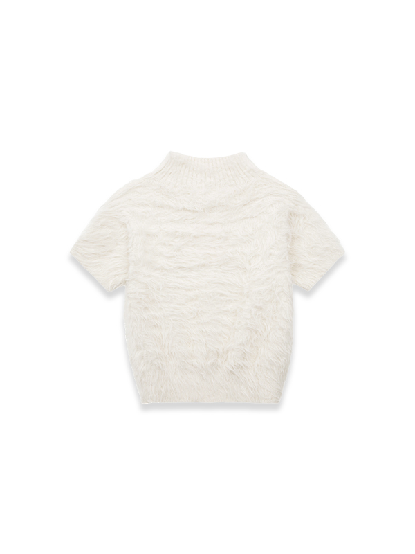 ヘアリーハイネックニット（アイボリー） | Margarin Fingers | HANA(ハナ) #9