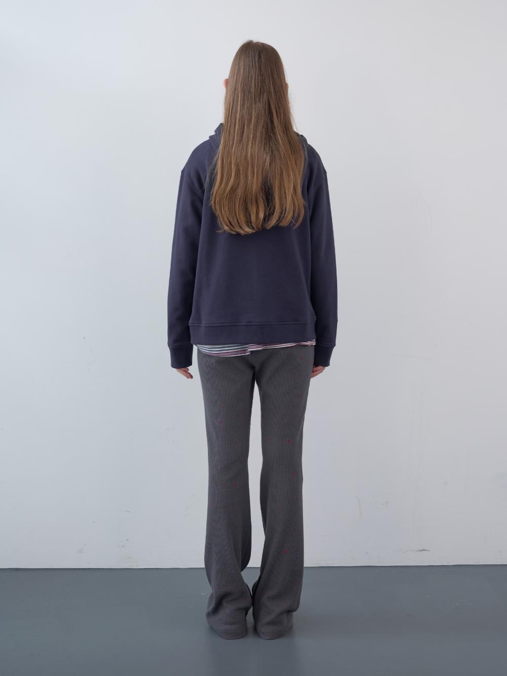 ワッフルパッチジップアップパーカー (ネイビー) | ENZO BLUES | HANA(ハナ) #6