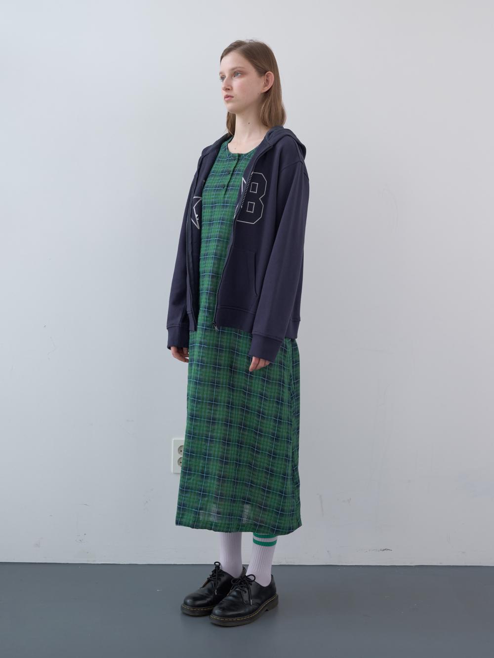 ワッフルパッチジップアップパーカー (ネイビー) | ENZO BLUES | HANA(ハナ) #12