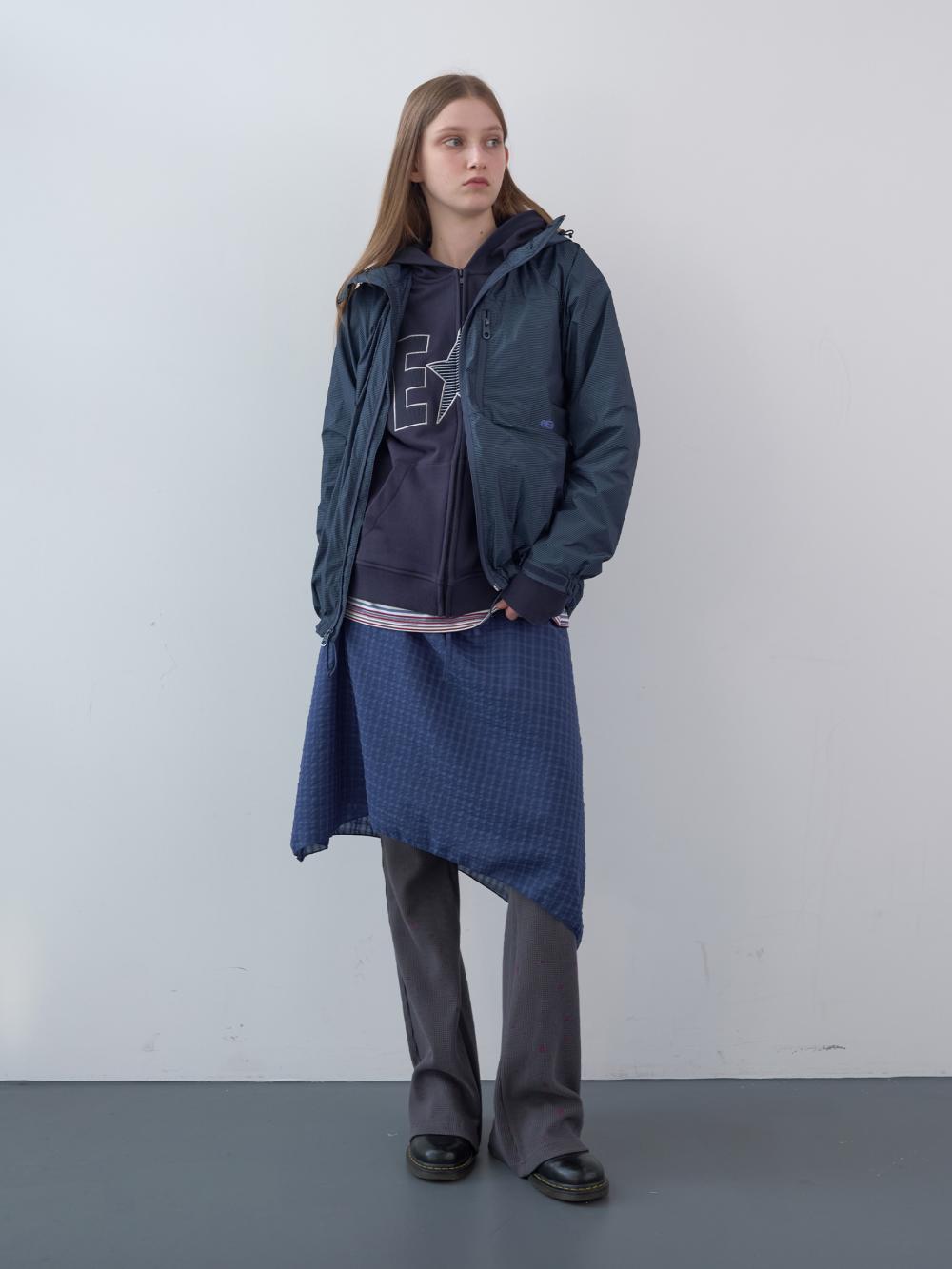 ワッフルパッチジップアップパーカー (ネイビー) | ENZO BLUES | HANA(ハナ) #10