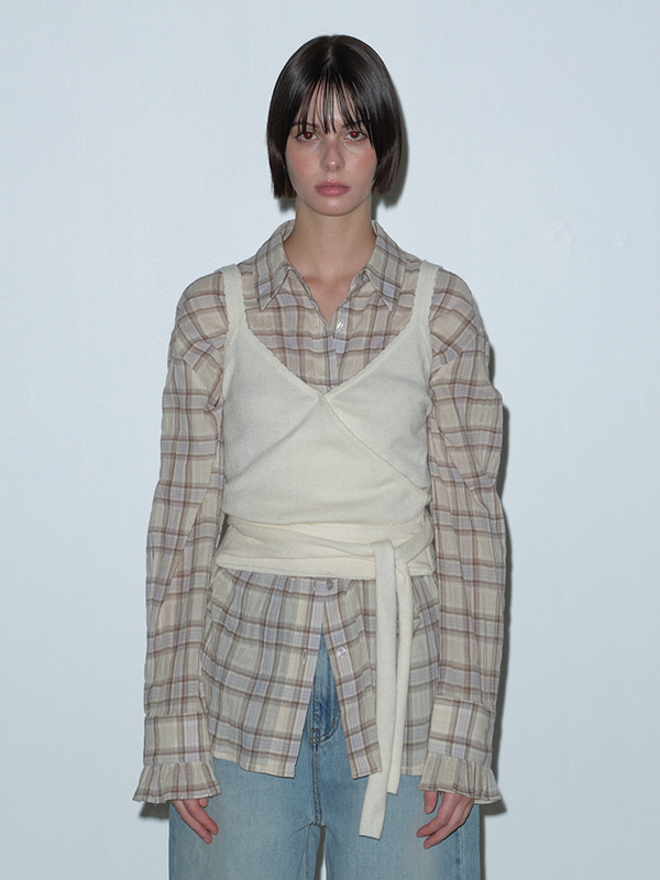 ニットタイビスチェ（アイボリー） | Margarin Fingers | HANA(ハナ) #7