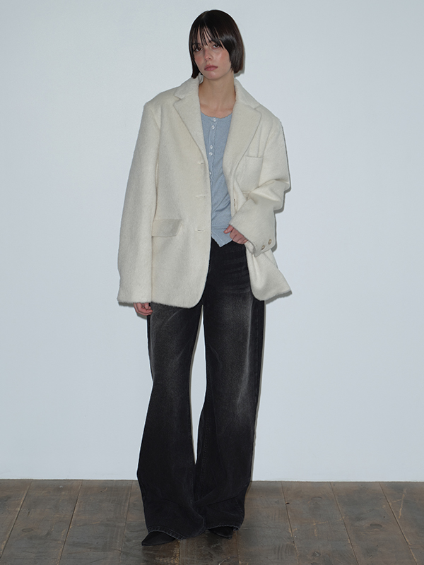 リベットワイドデニムパンツ（ブラック） | Margarin Fingers | HANA(ハナ) #6