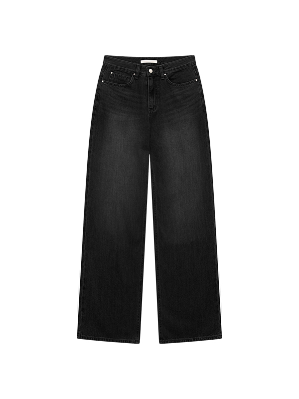 リベットワイドデニムパンツ（ブラック） | Margarin Fingers | HANA(ハナ) #8