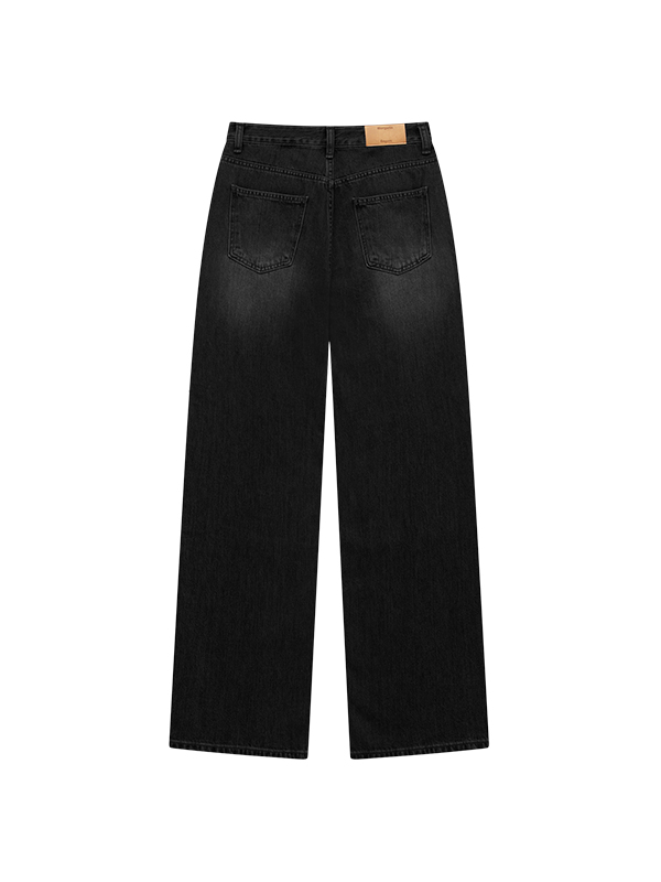 リベットワイドデニムパンツ（ブラック） | Margarin Fingers | HANA(ハナ) #9