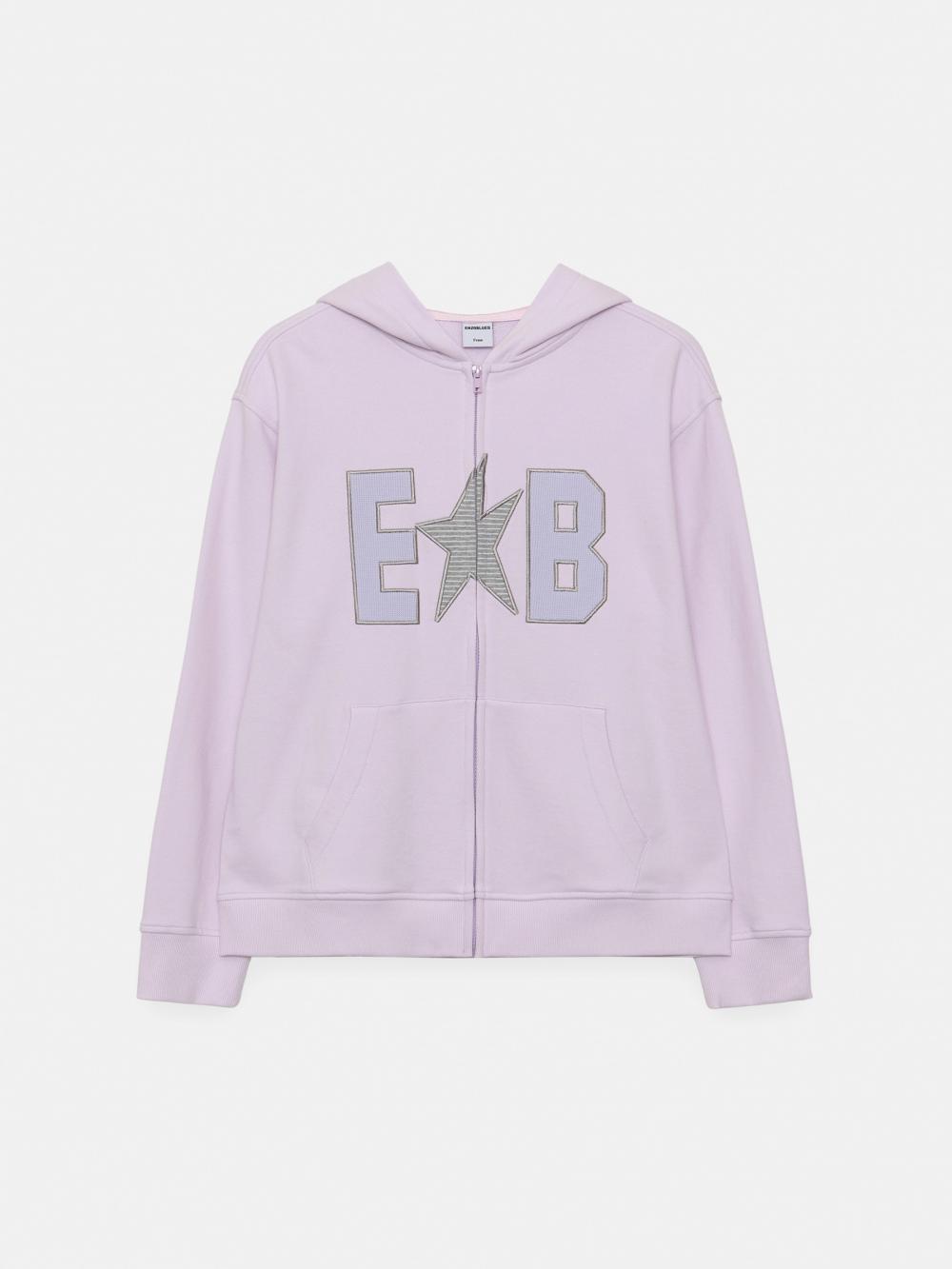 ワッフルパッチジップアップパーカー (パステルピンク) | ENZO BLUES | HANA(ハナ) #13