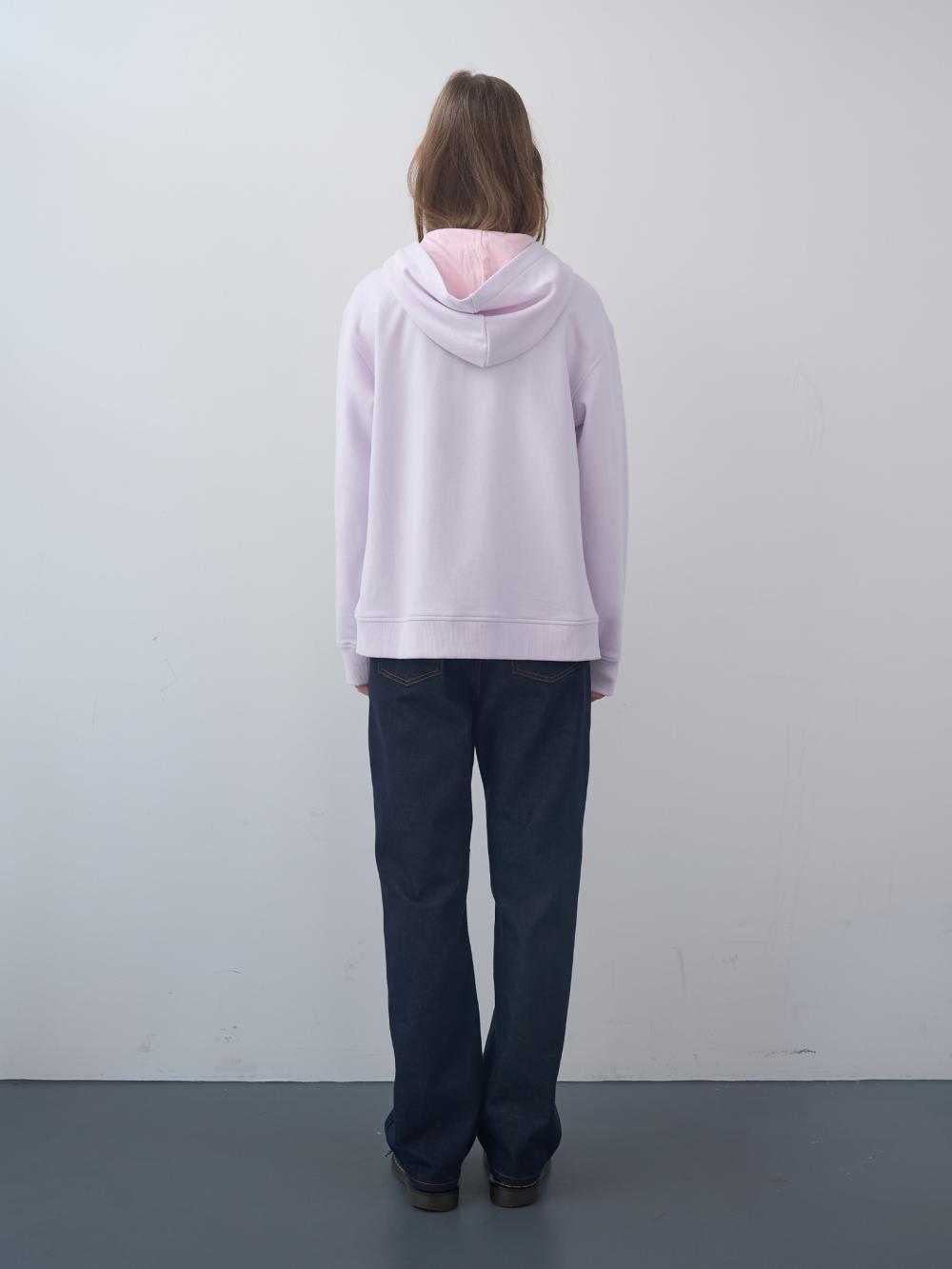 ワッフルパッチジップアップパーカー (パステルピンク) | ENZO BLUES | HANA(ハナ) #4