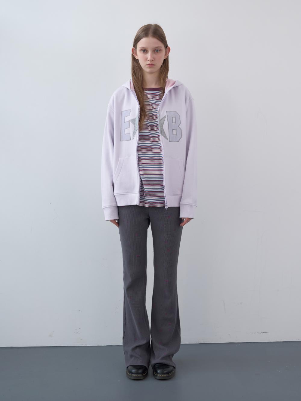 ワッフルパッチジップアップパーカー (パステルピンク) | ENZO BLUES | HANA(ハナ) #6