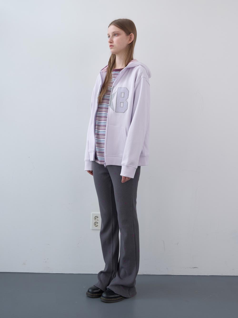 ワッフルパッチジップアップパーカー (パステルピンク) | ENZO BLUES | HANA(ハナ) #7